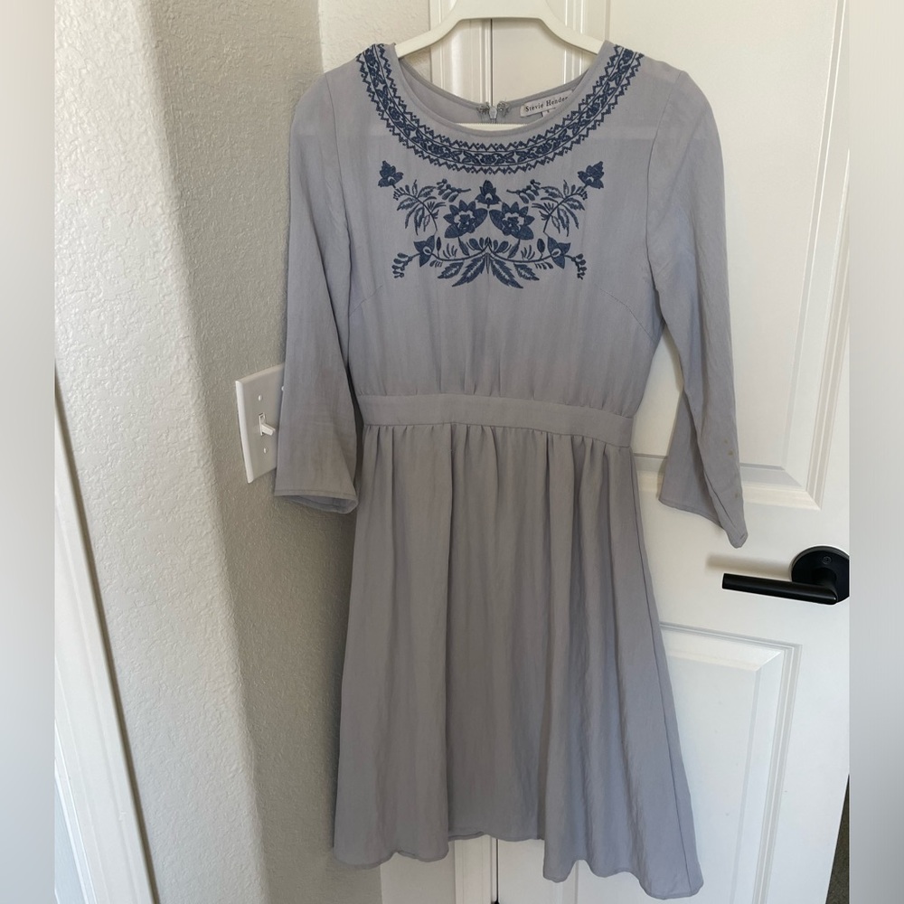 Stevie Hender dress. Size small. Chambray/ blue.